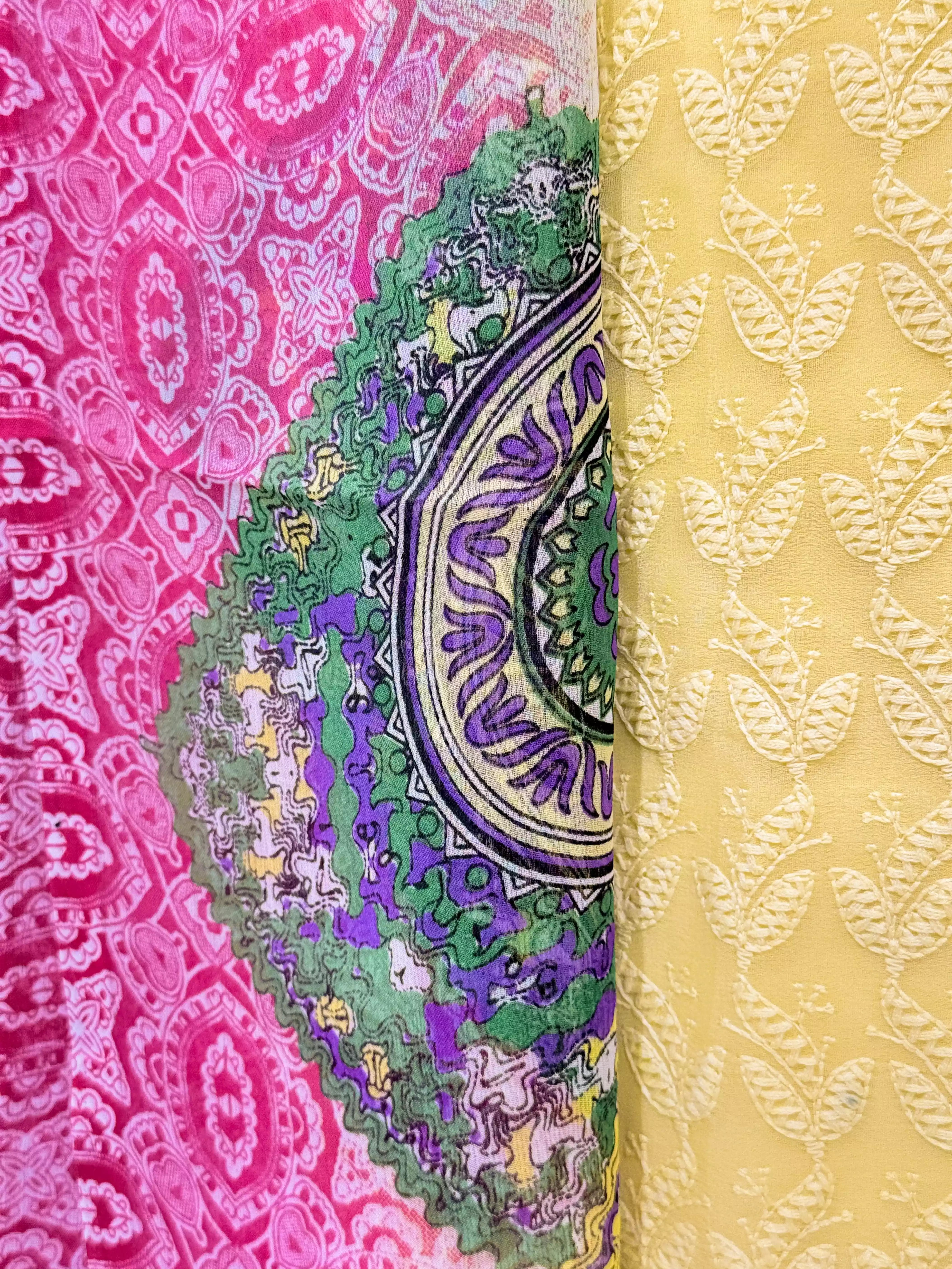 Soft Georgette with Intricate Thread Detailing