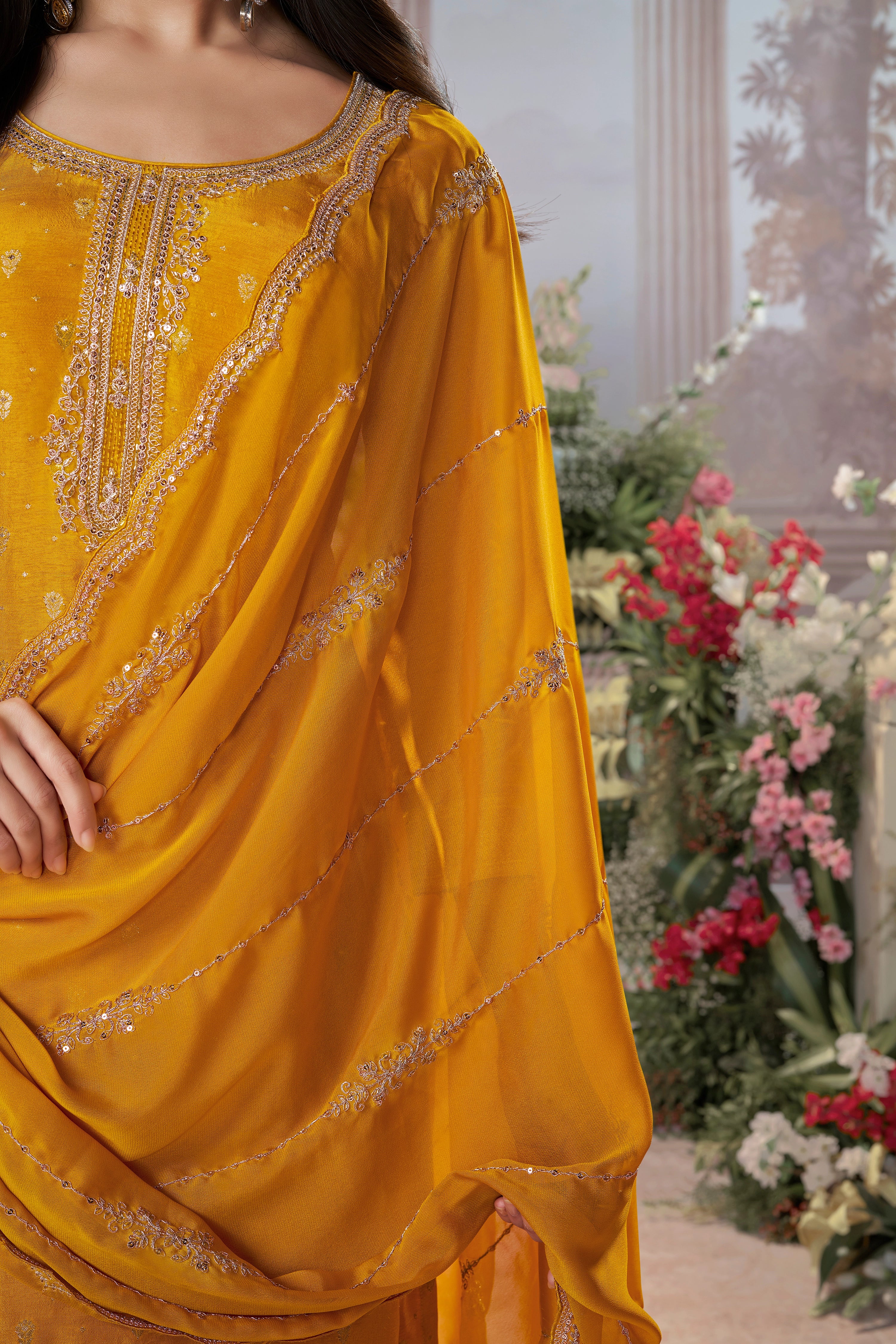 Radiant Mustard Elegance