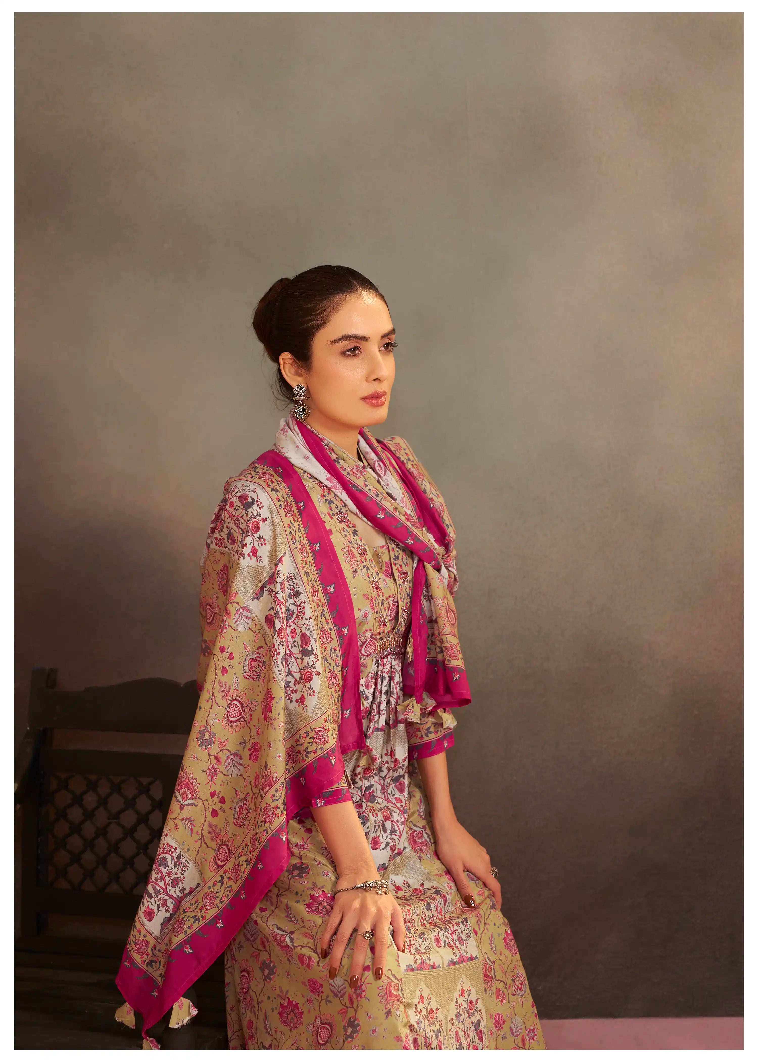 Mustard Color Palazzo Suit