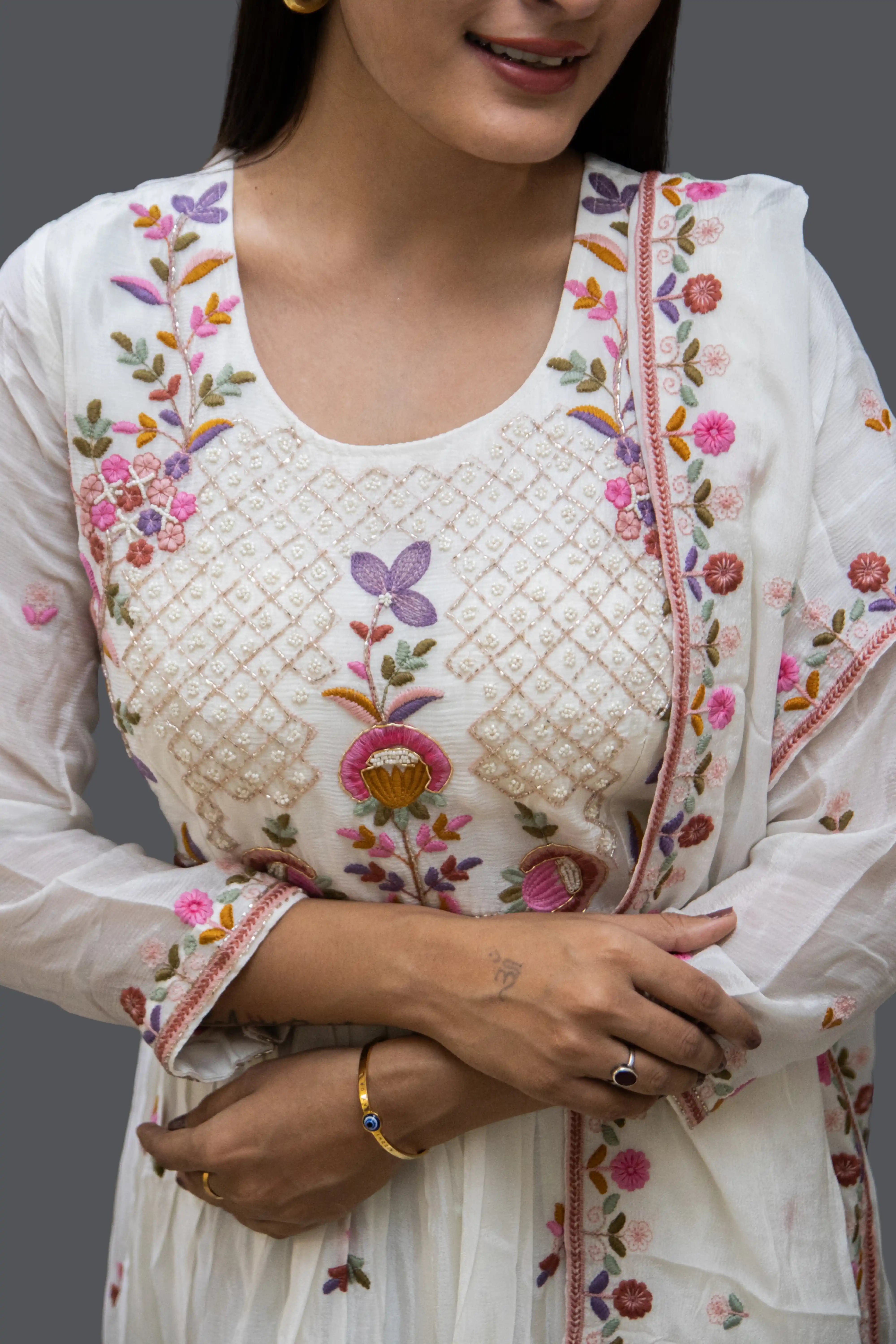 Designer White Kurta Set Festive & Party Wear