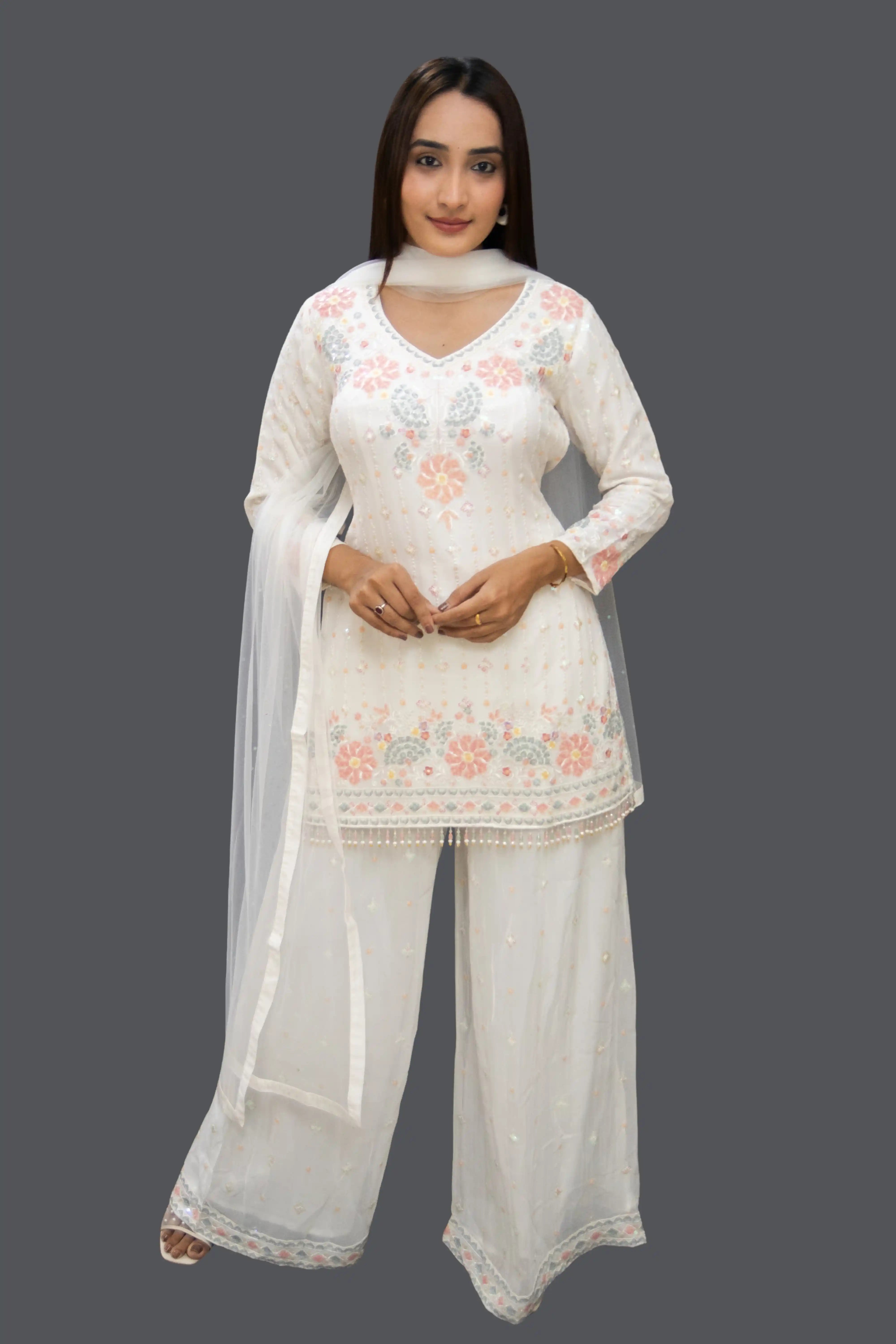 Elegant White Kurta Set for Women