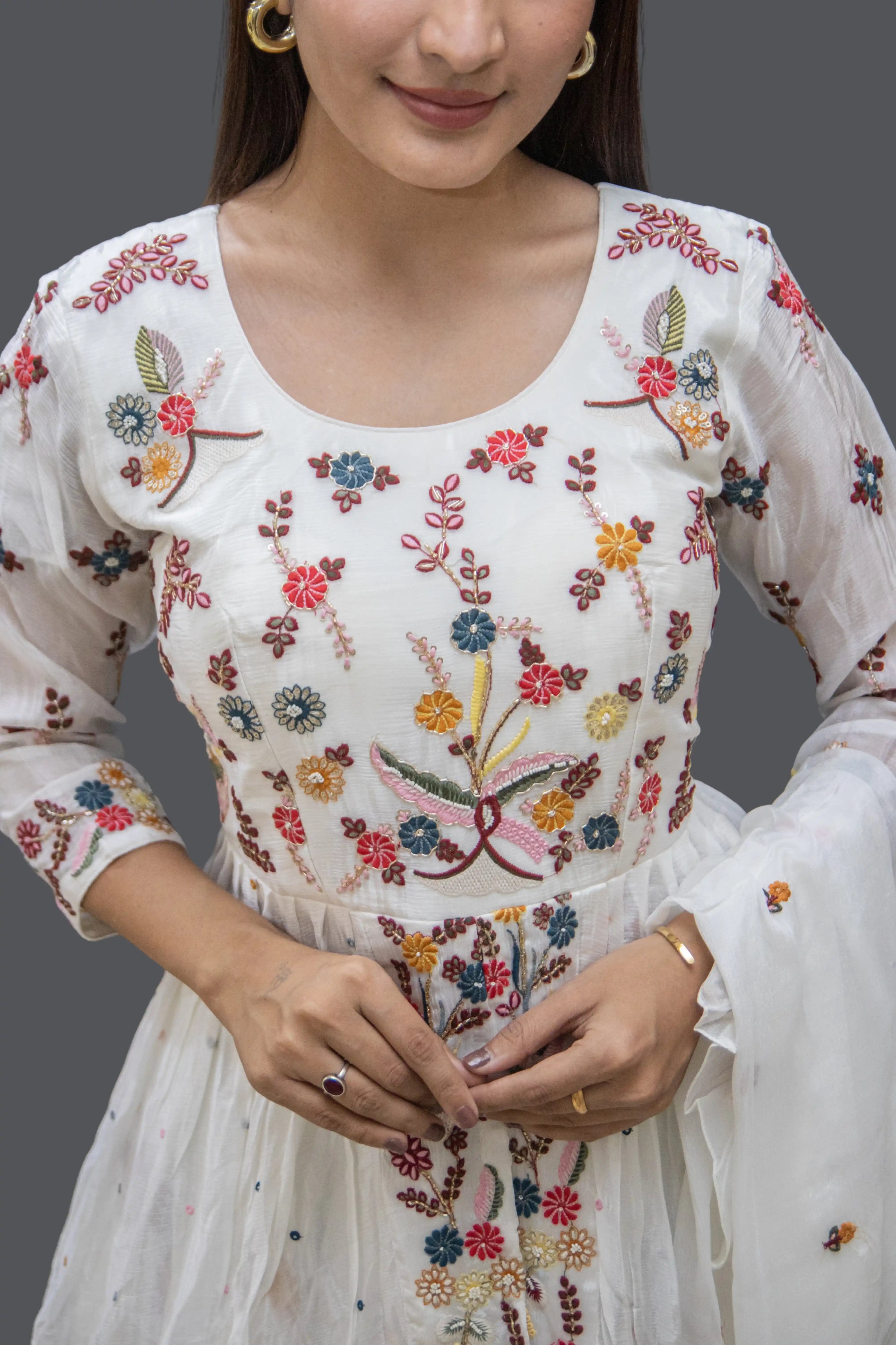 Elegant Cream Palazzo Set for Women