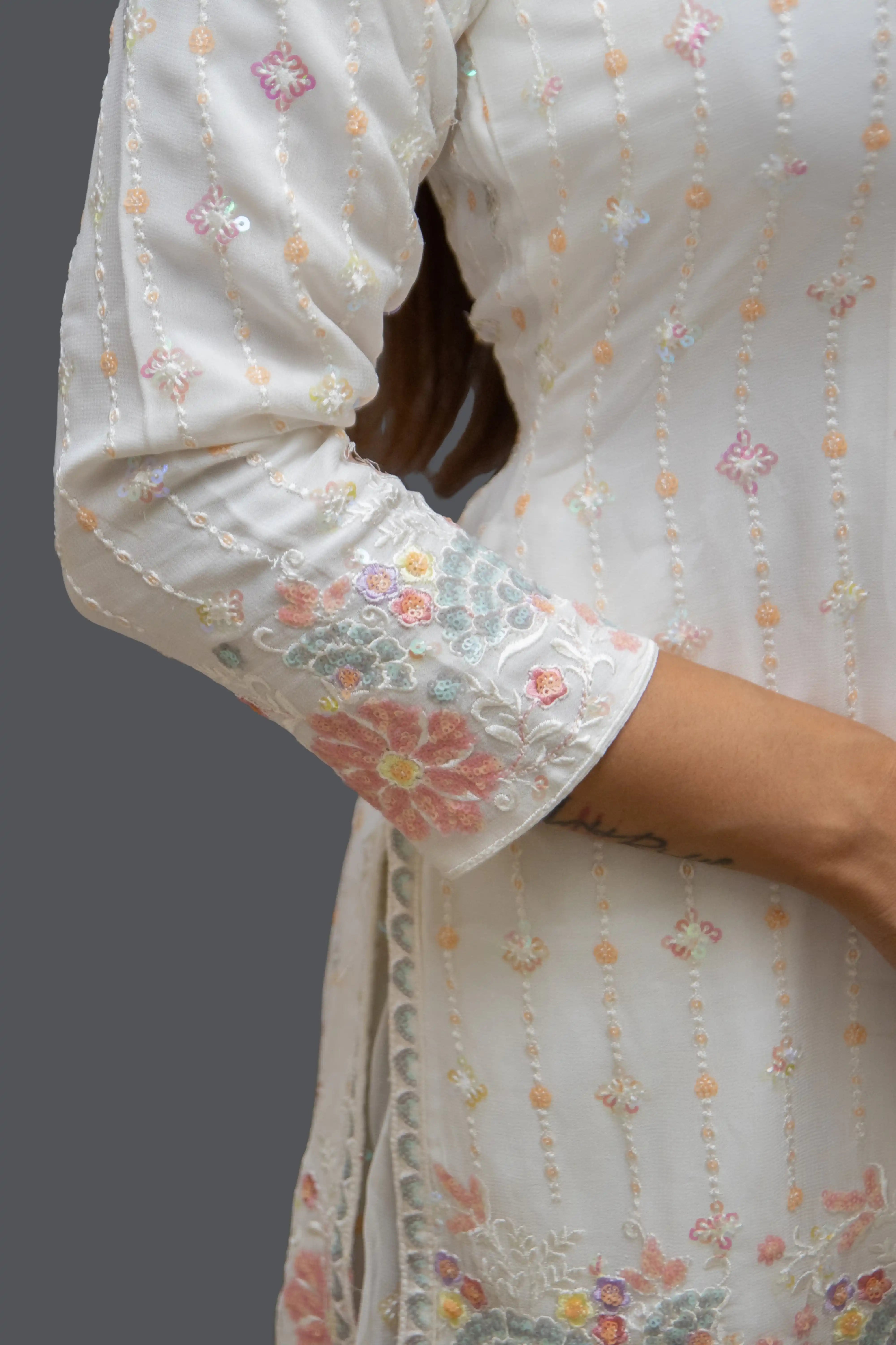 Elegant White Kurta Set for Women