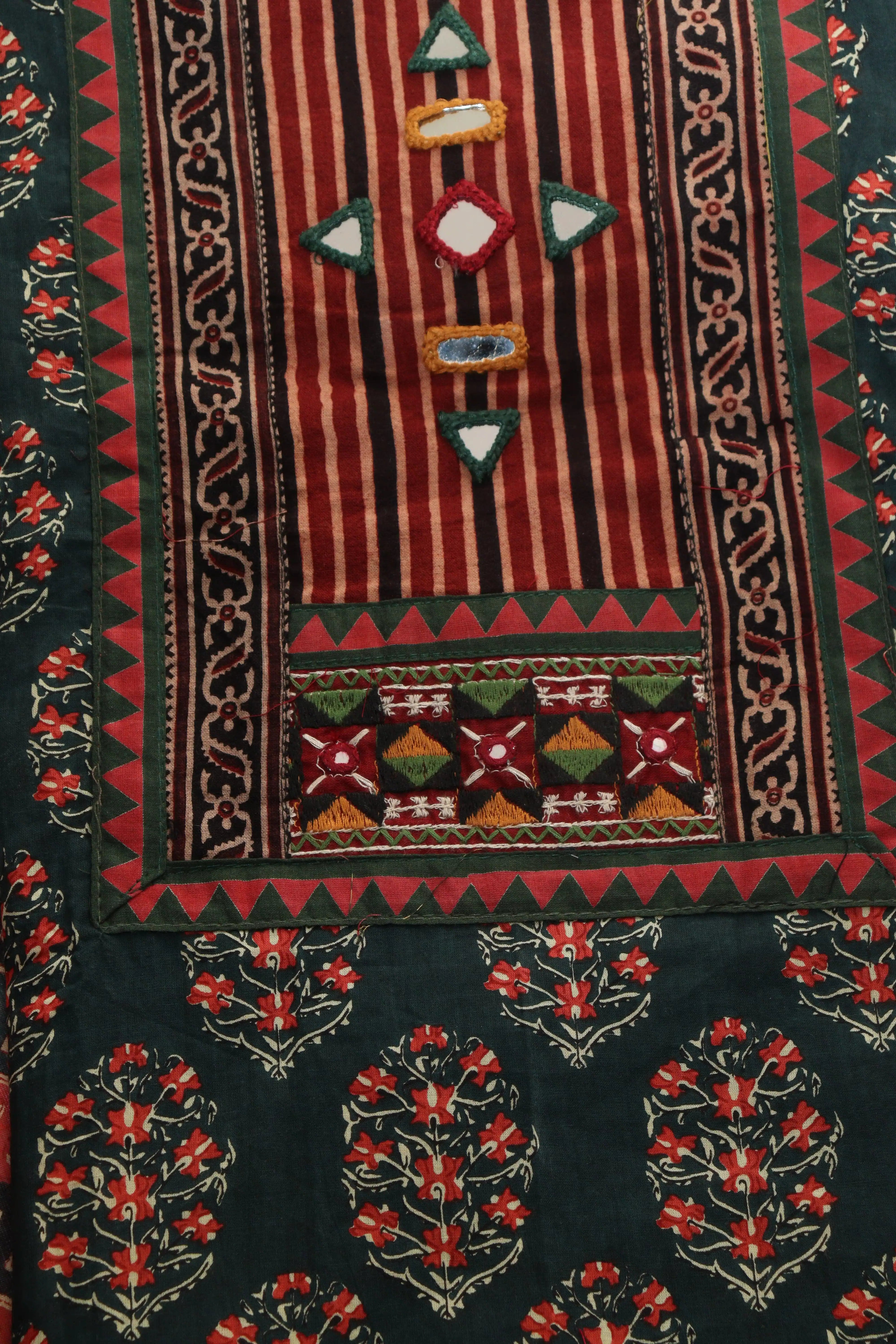DarkGreenRutu_sEmbroideredDressMaterial