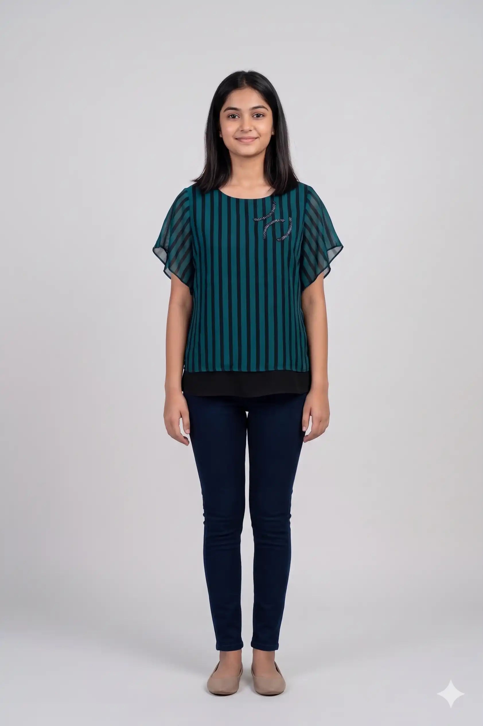 Women's Casual Comfort Floral Tunic Top