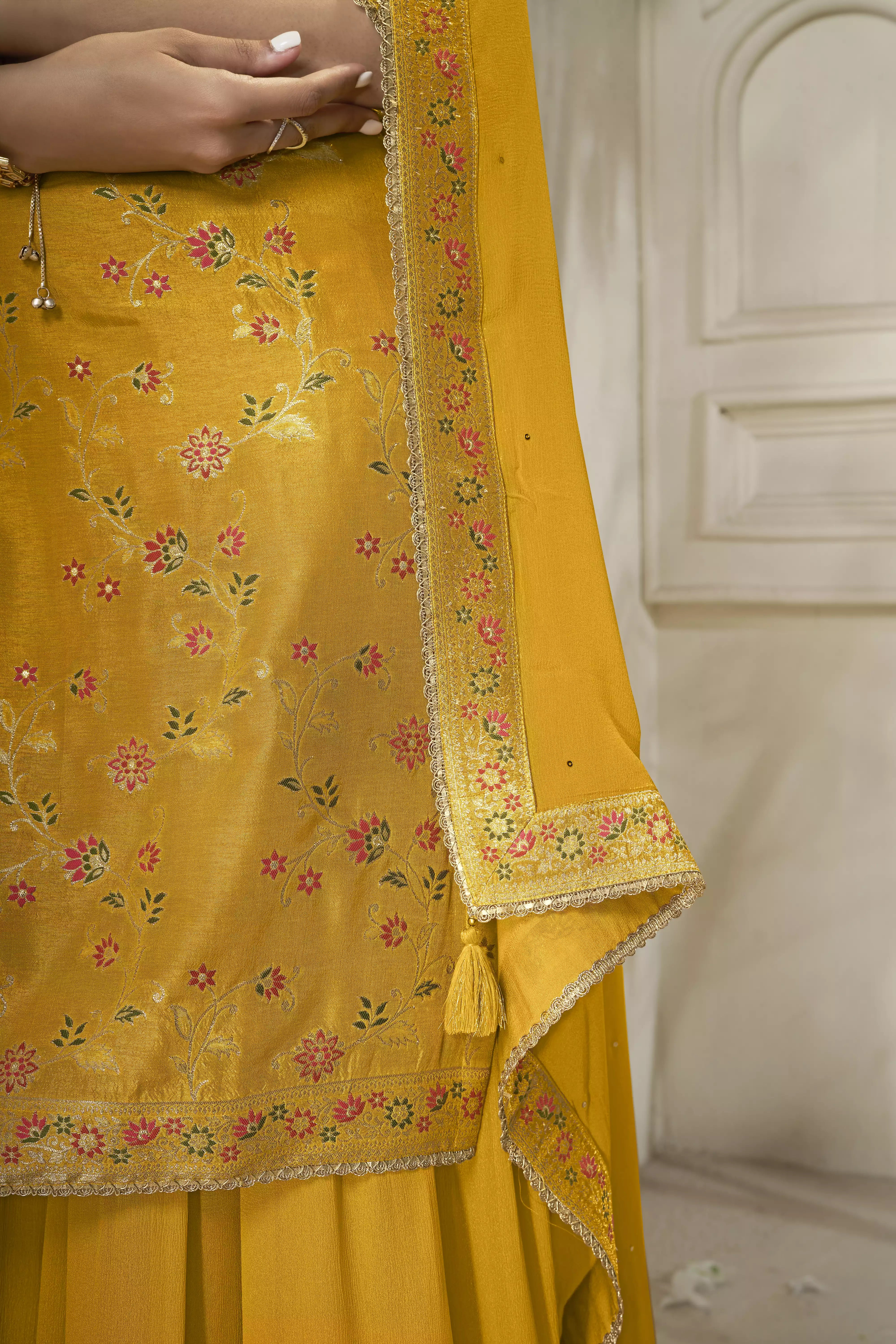 GoldenYellow_Rutu_Embroidered_Kurti
