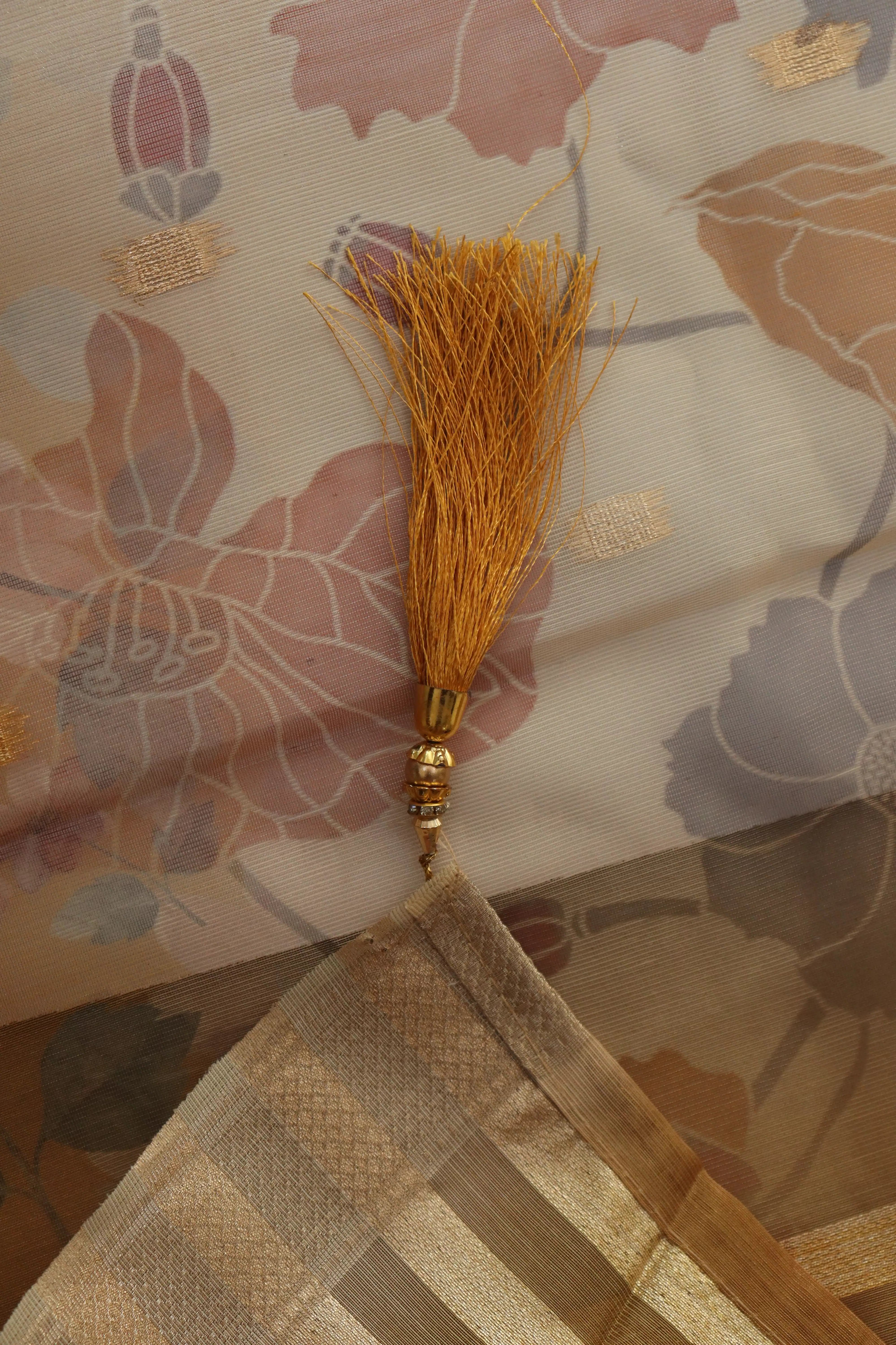 Golden_floral_Dress_material