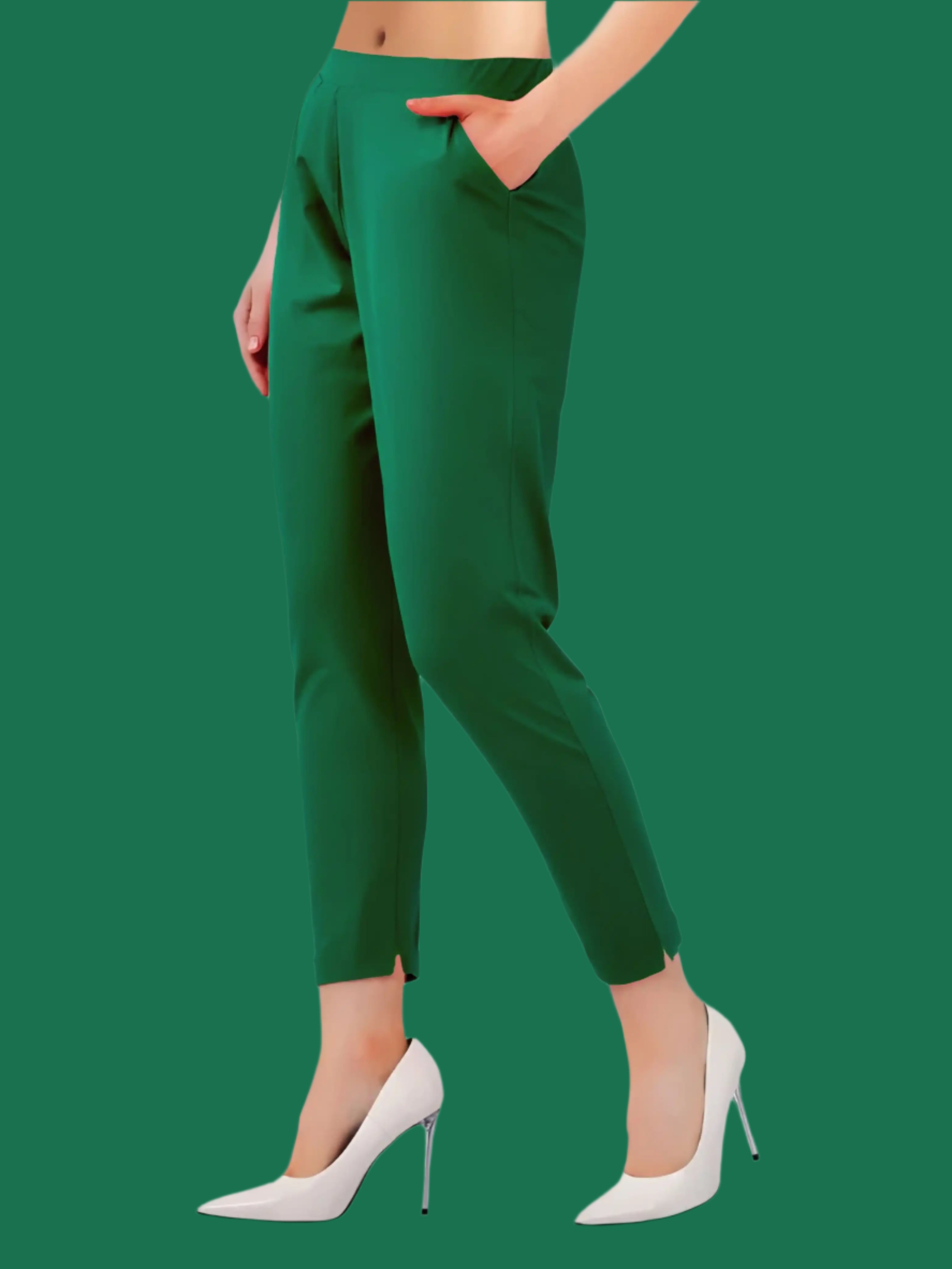 Green_RutuLangoKurtiPants