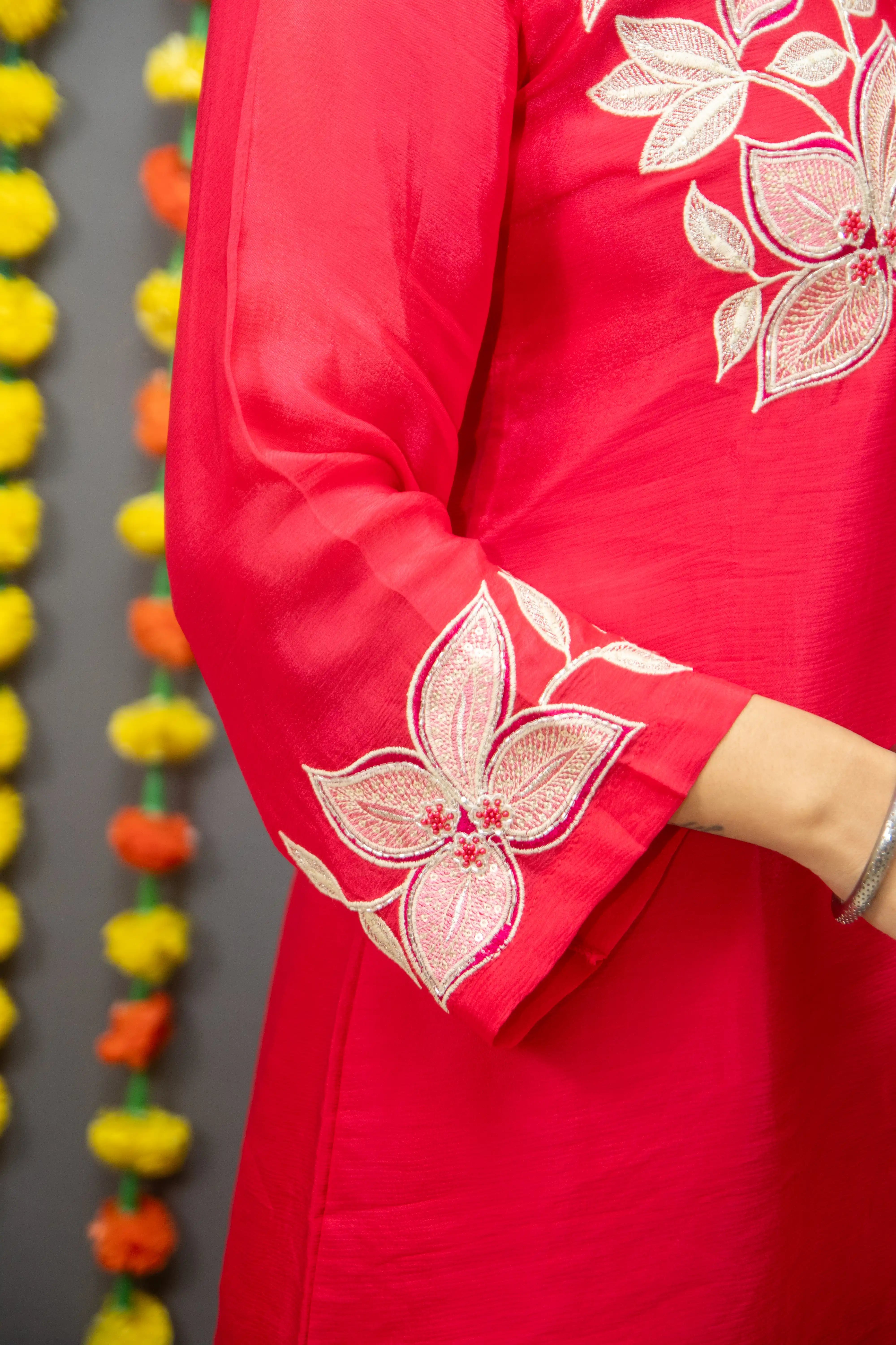 Elegant Red Kurti for Women