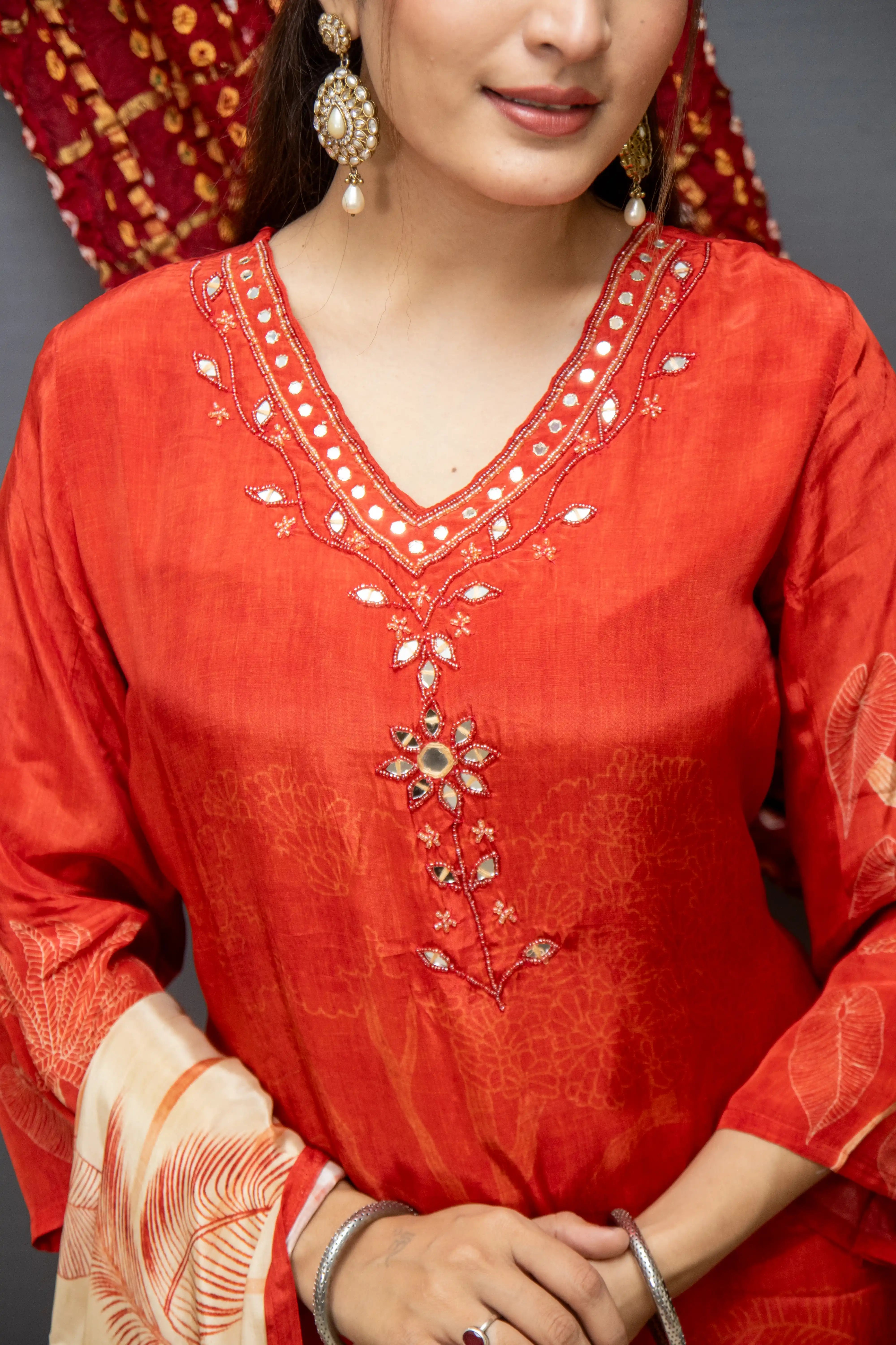 Elegant Rust Outfit for Women