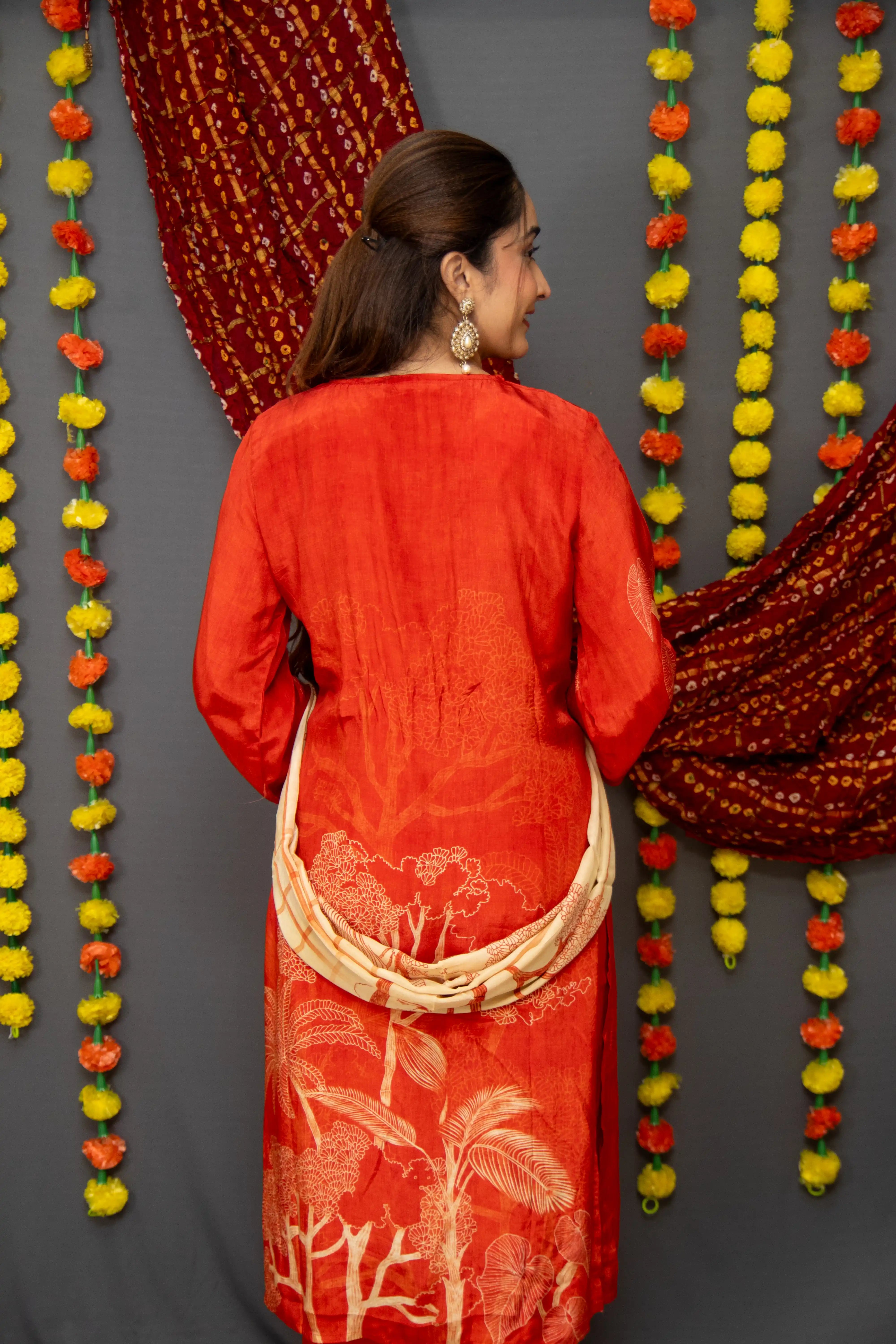 Elegant Red Outfit for Women