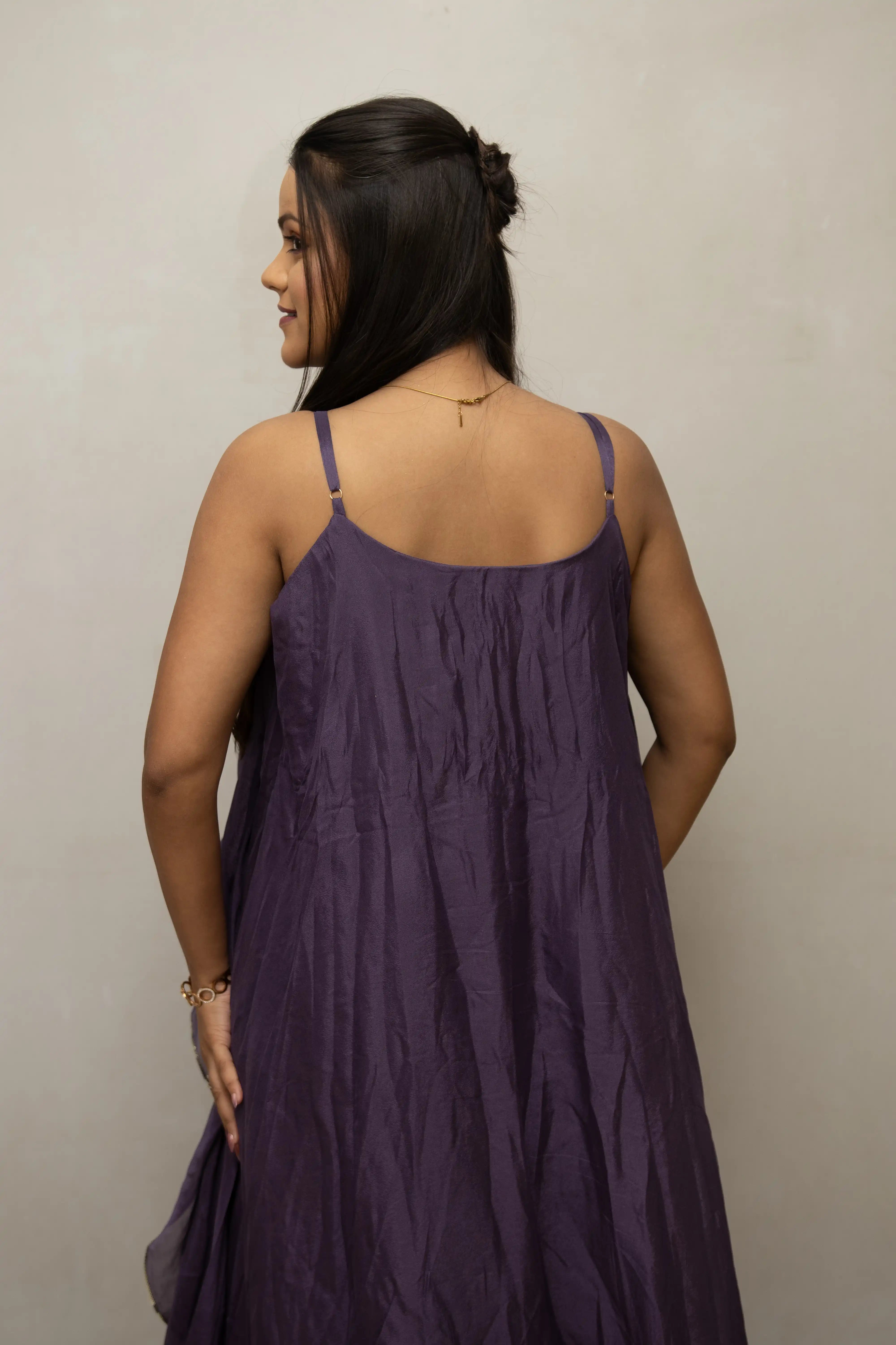 Lilac Embroidered Set