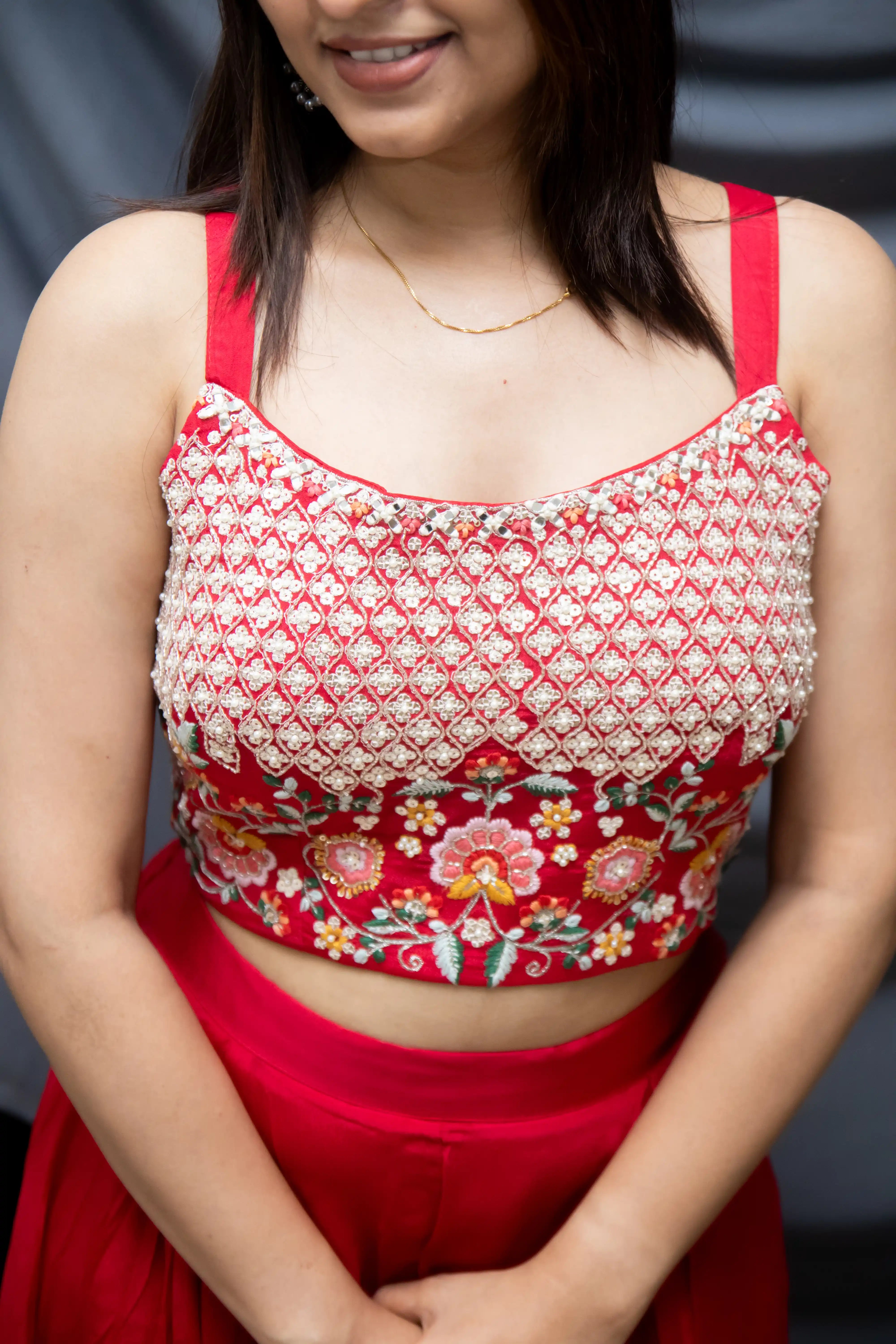 Grace in Red Contemporary Ethnic Glam