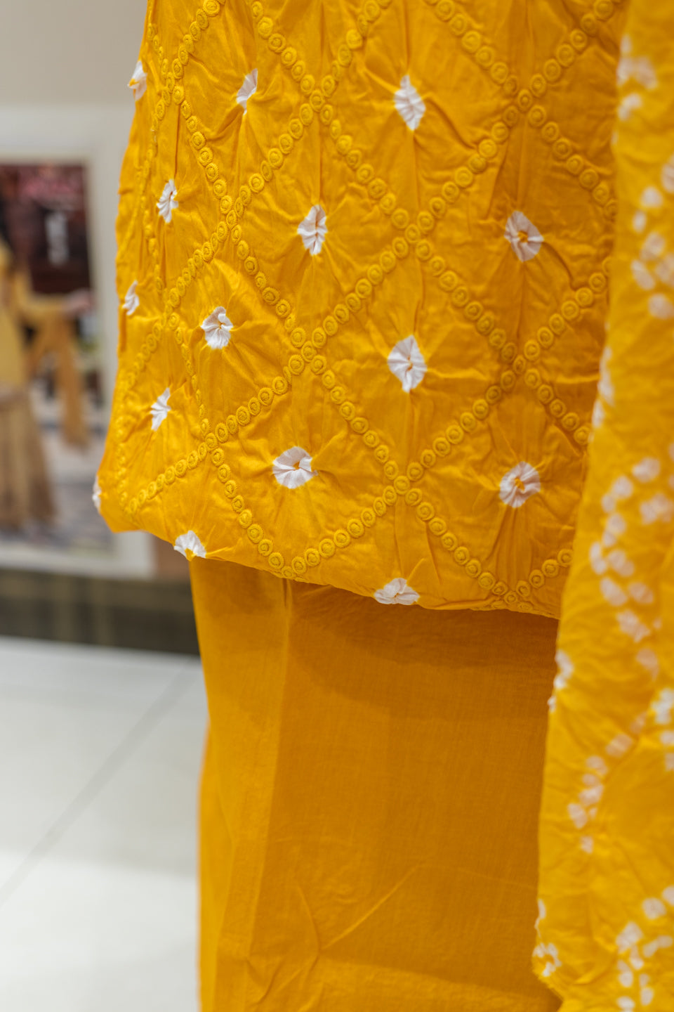 Mango Embroidered Unstitched Dress Material with Dupatta