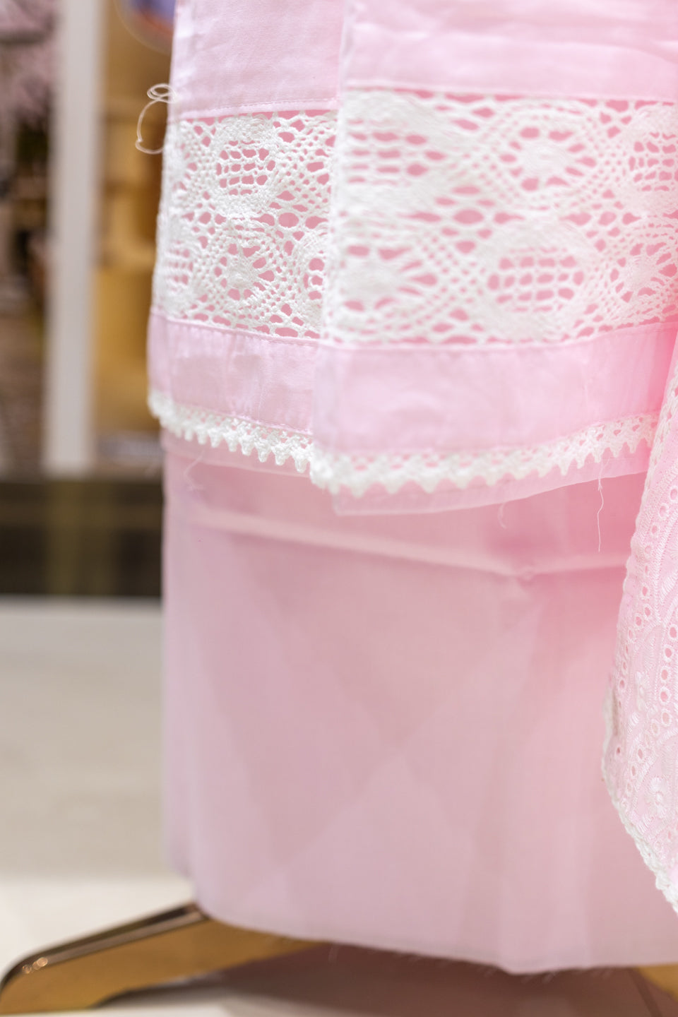 Pink Chikankari Embroidered Unstitched Suit Set with Dupatta