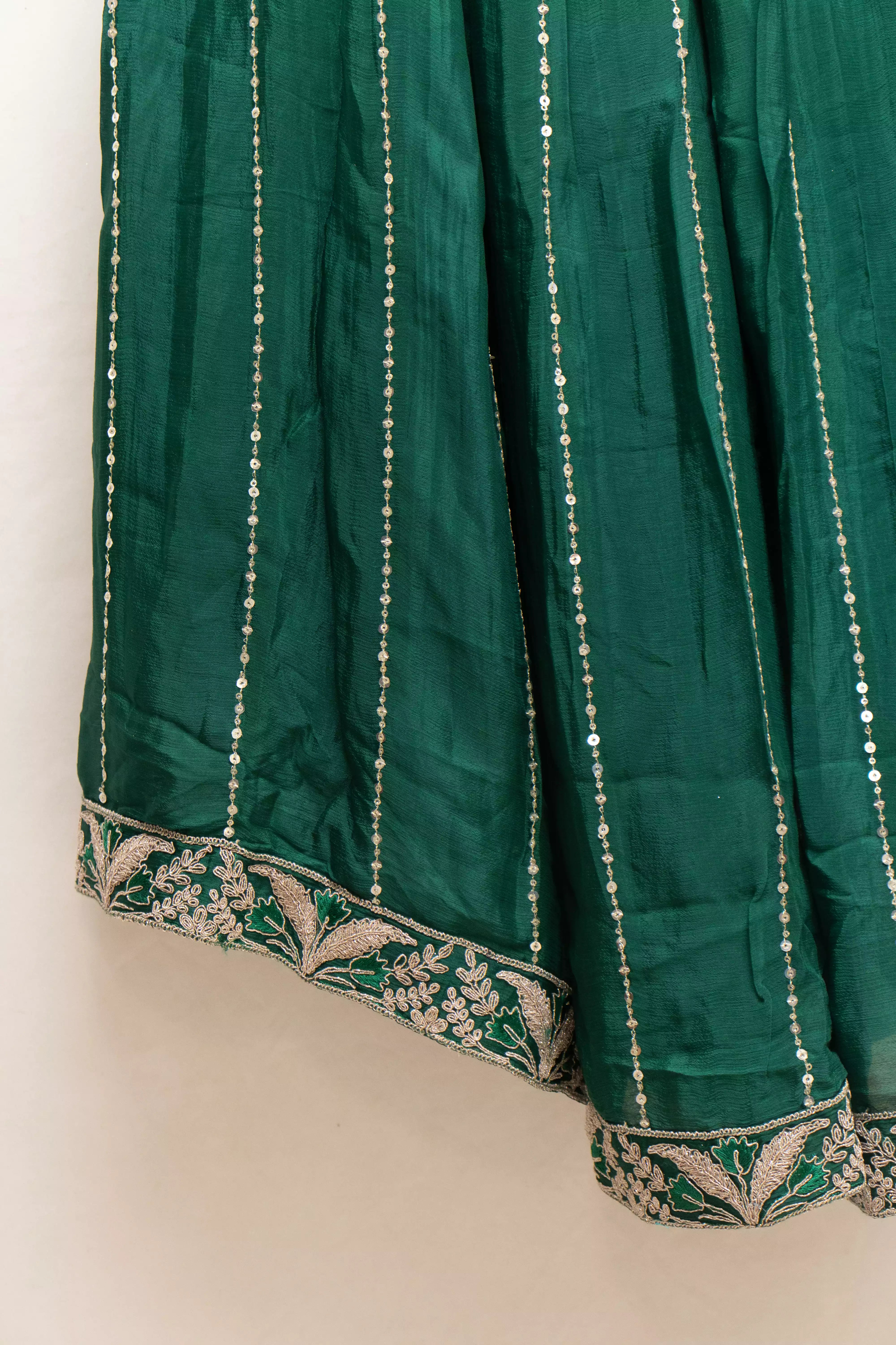 Elegant Dark Green Palazzo Set for Women