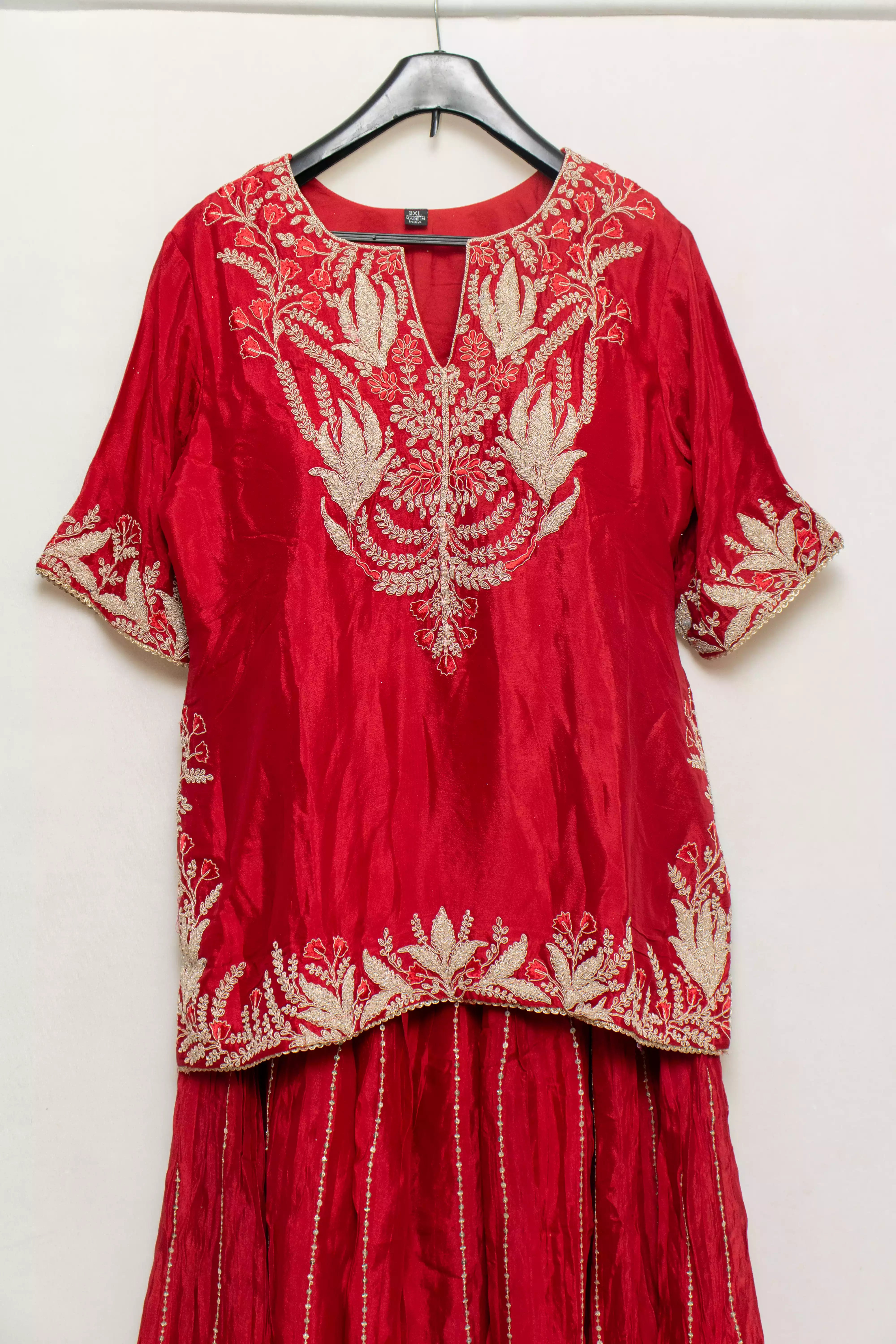 Elegant Red Palazzo Set for Women