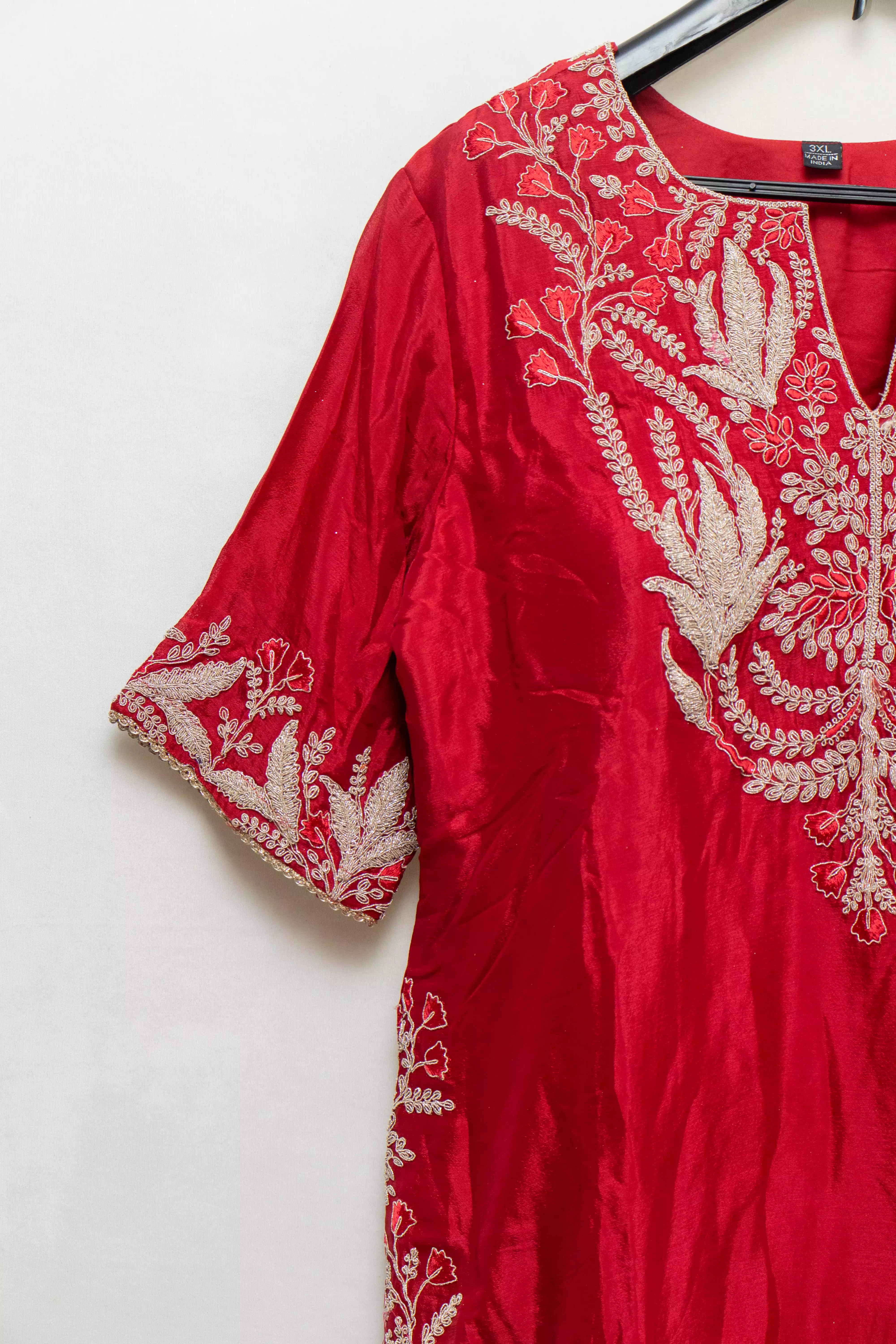 Elegant Red Palazzo Set for Women
