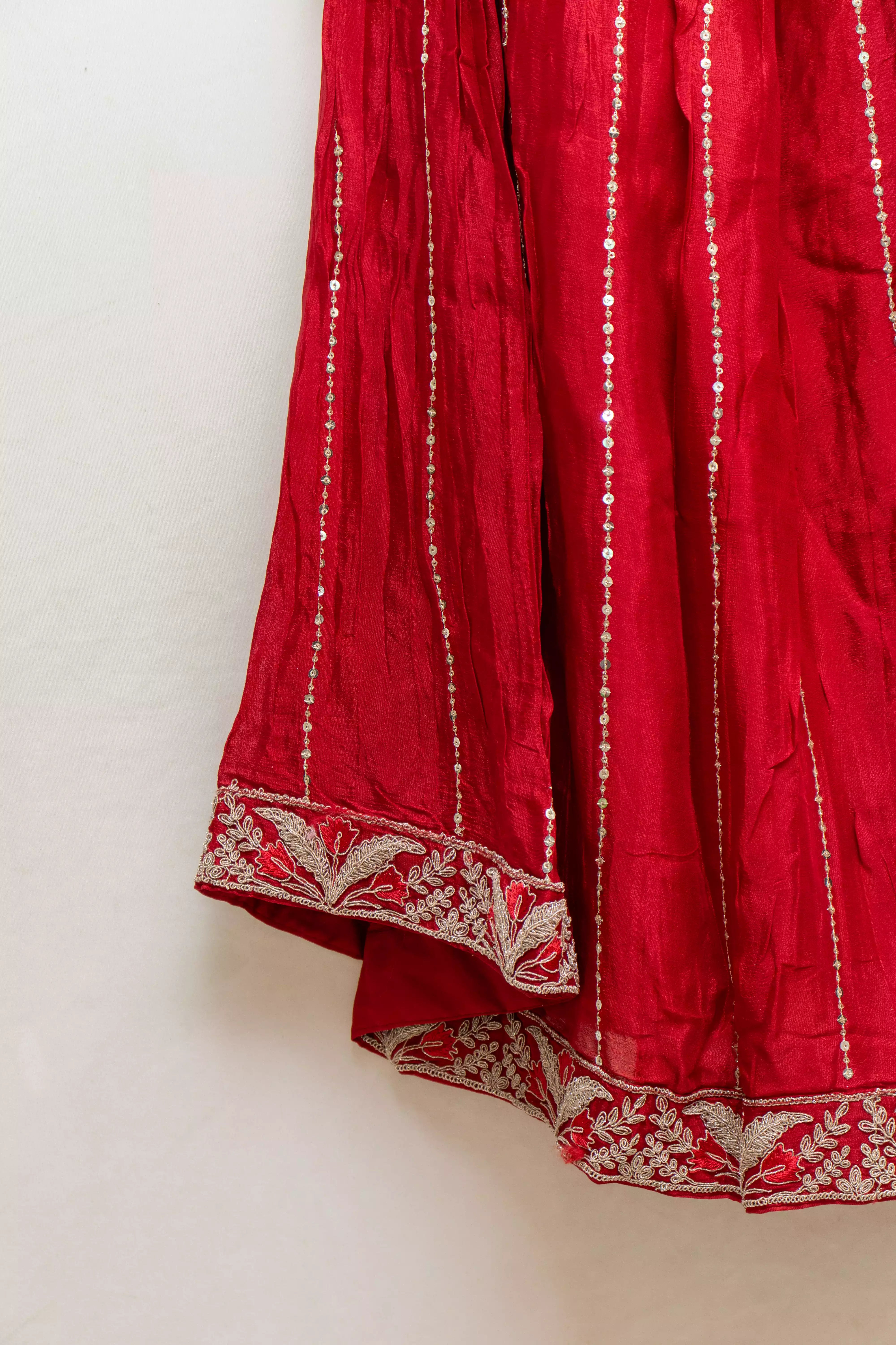 Elegant Red Palazzo Set for Women