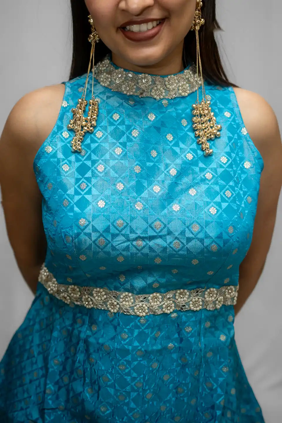 Blue Ethnic Elegance Set – Graceful Festive Wear for Every Occasion