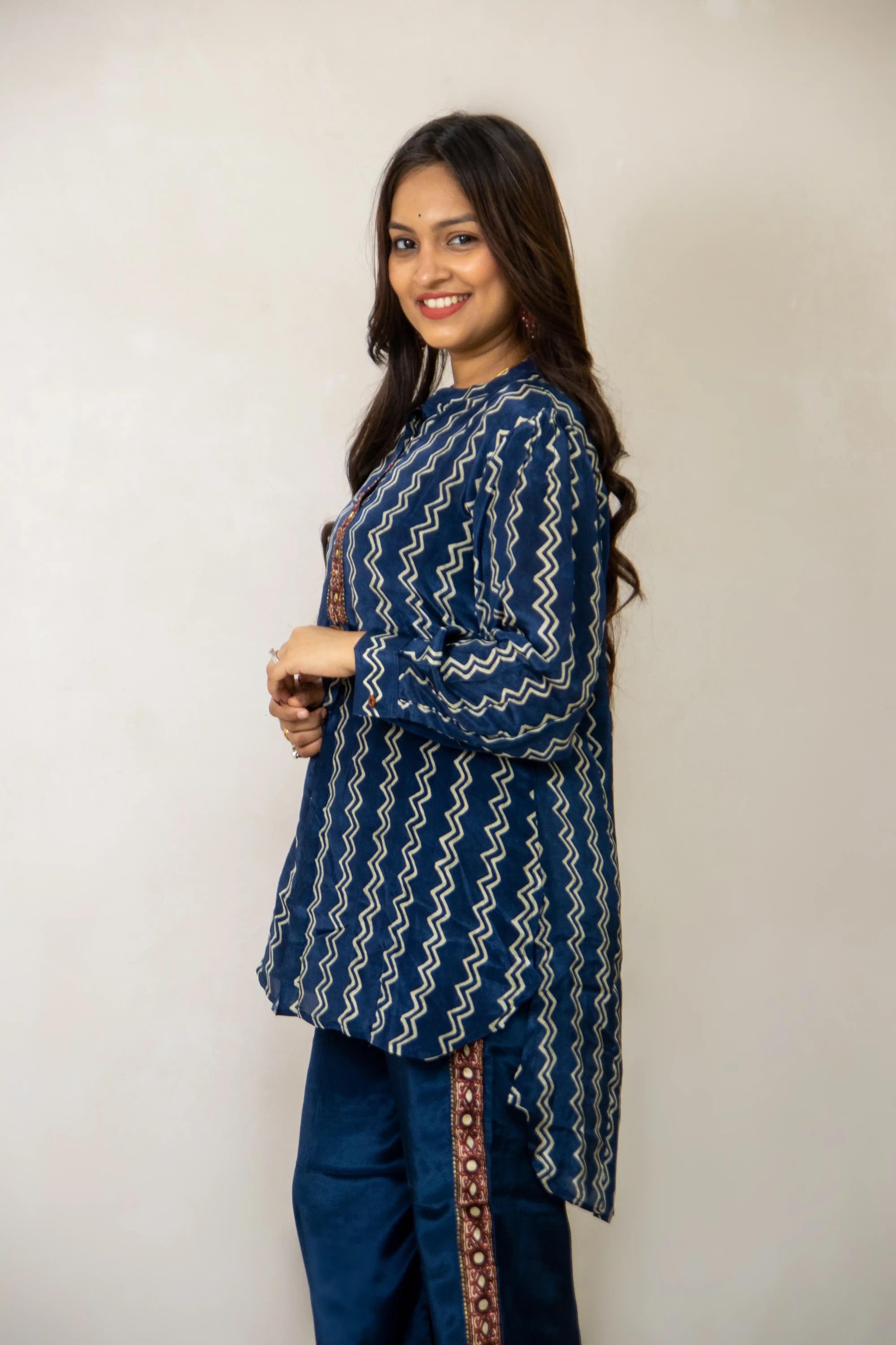 NavyBlue_Rutu_Zigzag_Co-OrdSet