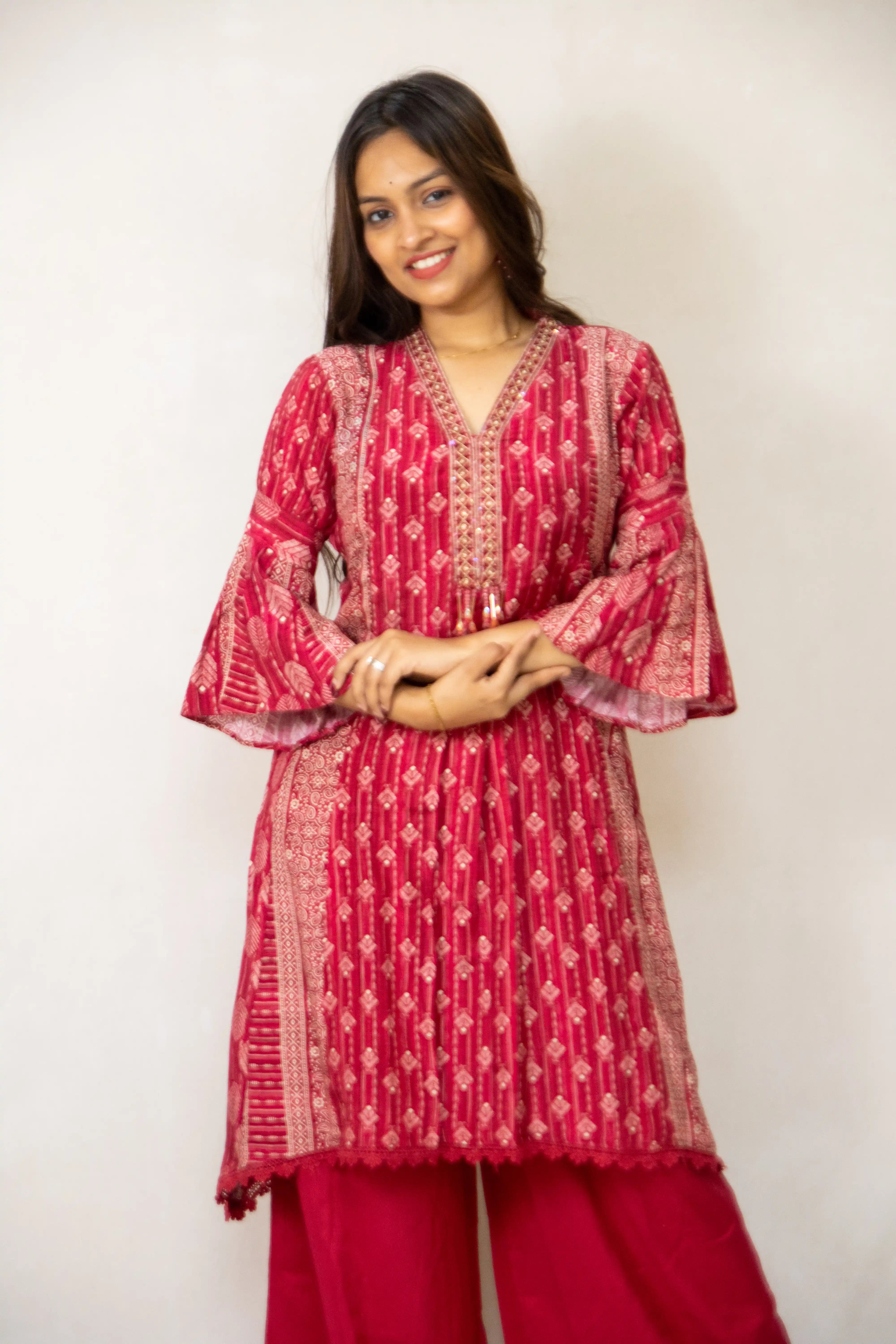 Red_Rutu_Embroidered_Co-OrdSet