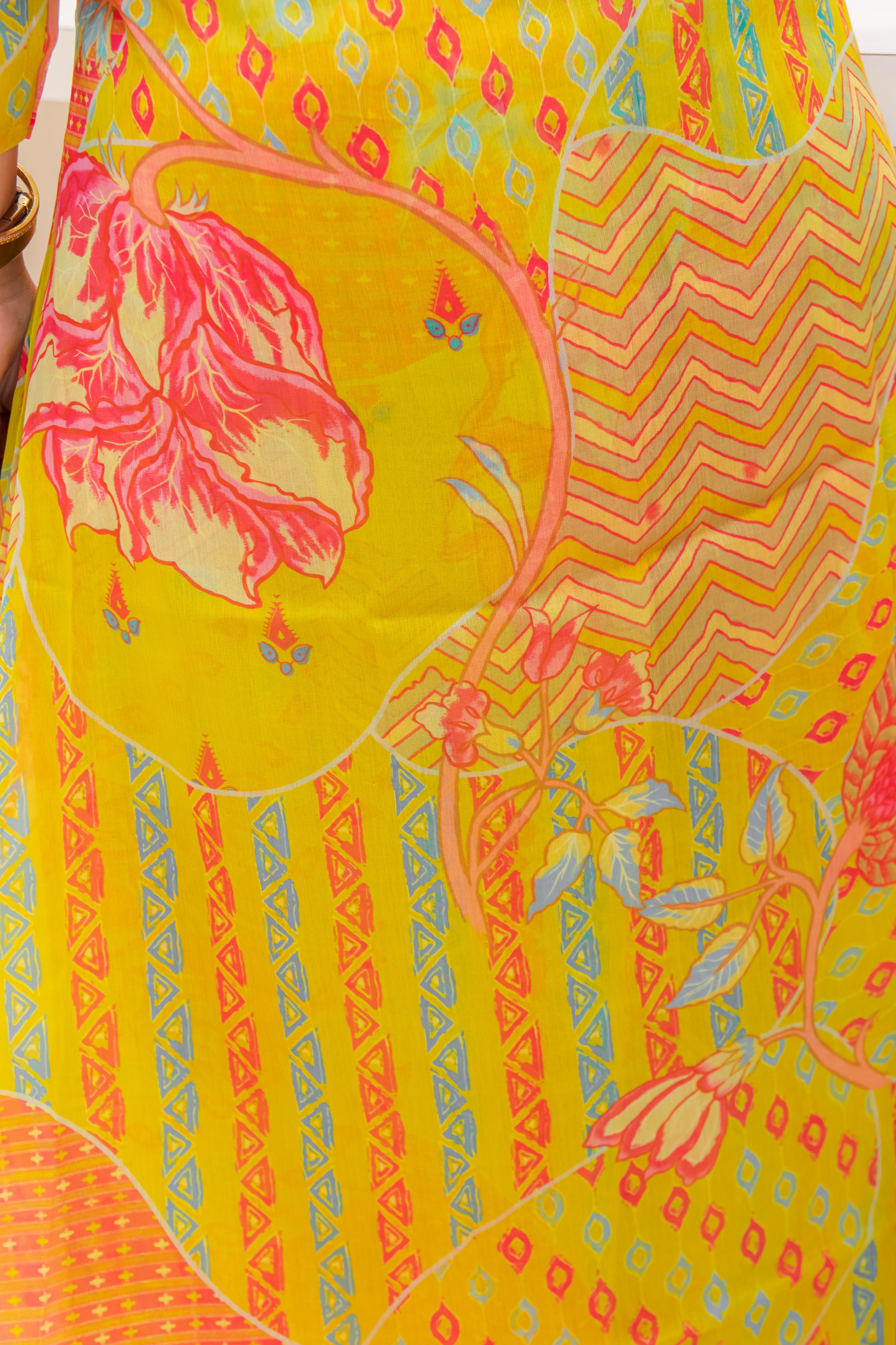 Multi Sifon Palazzo Suit with Printed Design